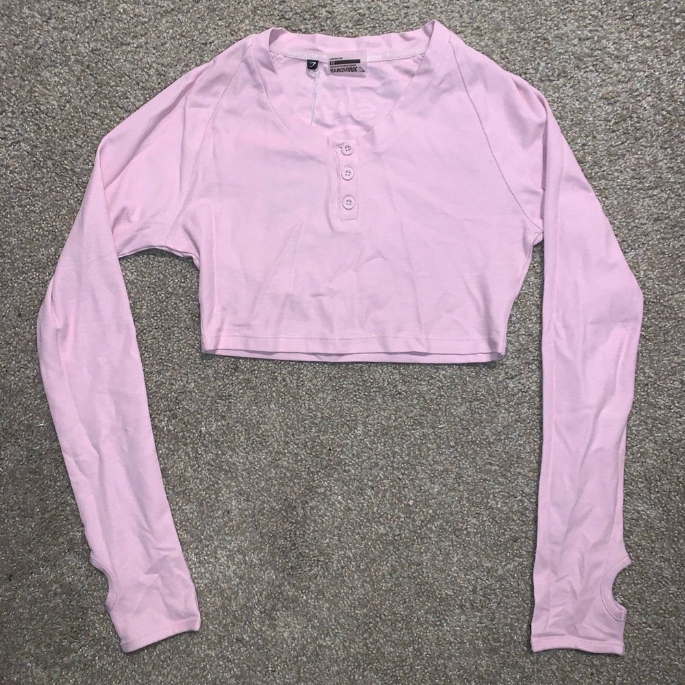 Light pink gymshark long sleeve